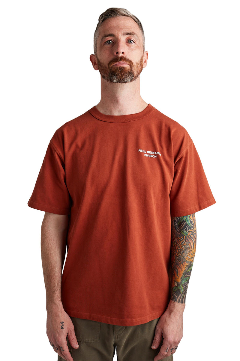 Reese Cooper Field Research Division Tee 'Burnt Orange' - ROOTED