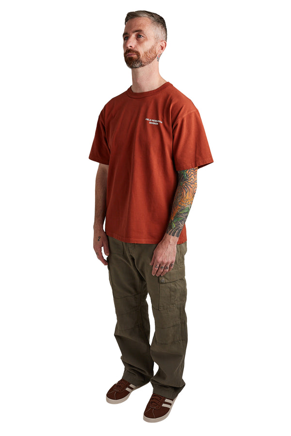 Reese Cooper Field Research Division Tee 'Burnt Orange' - ROOTED