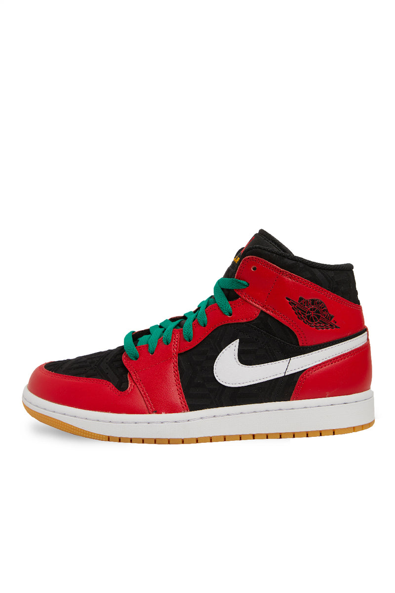 Air Jordan Mens 1 Mid SE Shoes - ROOTED