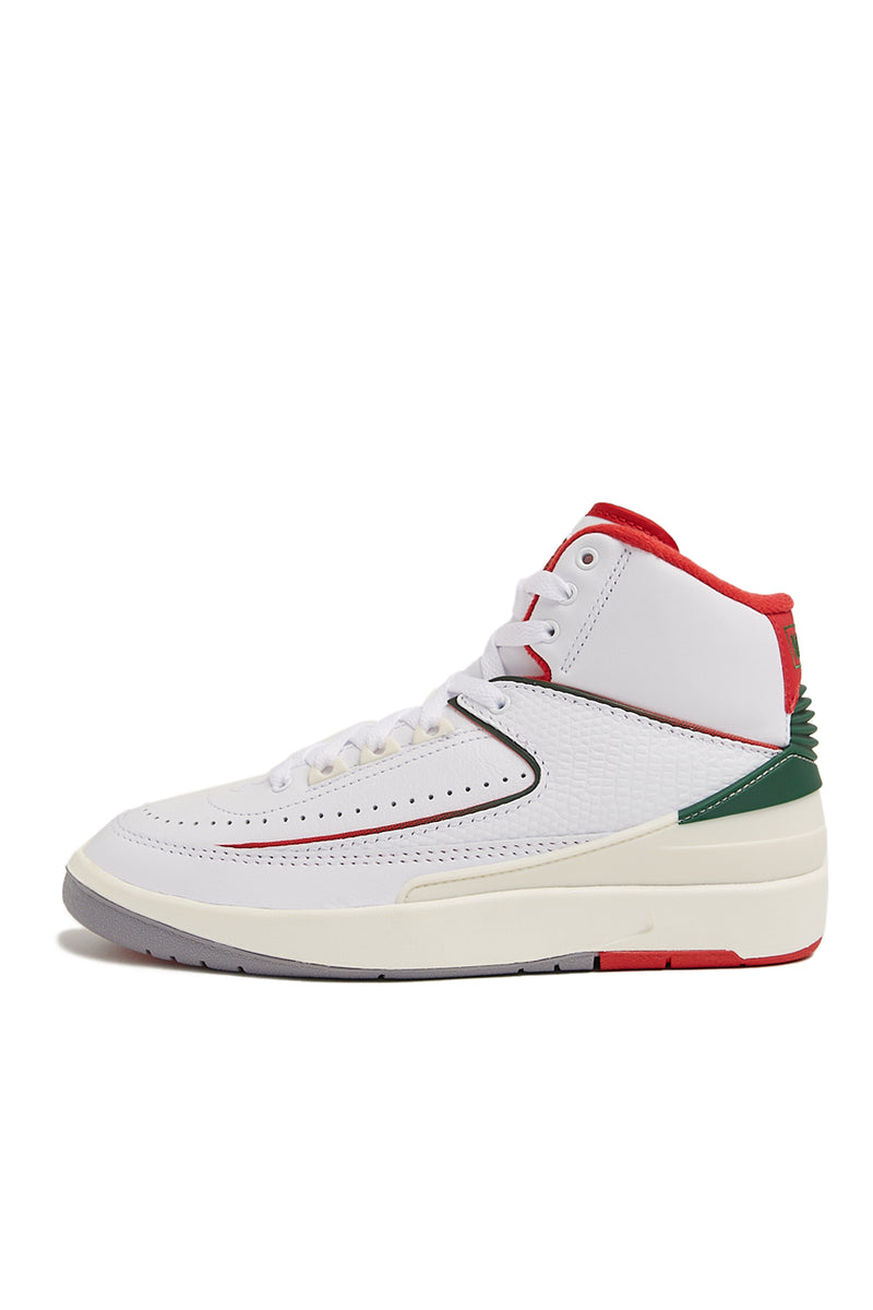 Air Jordan Kids 2 Retro 'White/Fire Red' - ROOTED