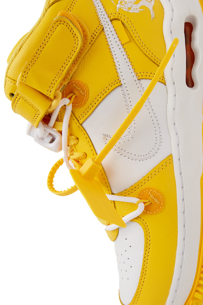 Nike Air Force 1 Mid x Off-White 'White/Varsity Maize' - ROOTED
