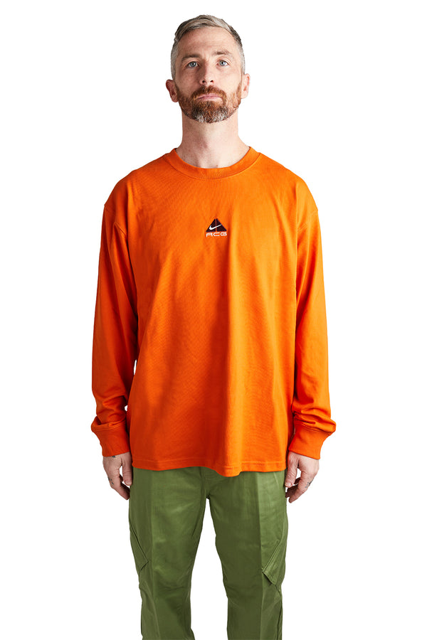 Nike ACG "Lungs" LS Tee 'Campfire Orange/Summit White' - ROOTED