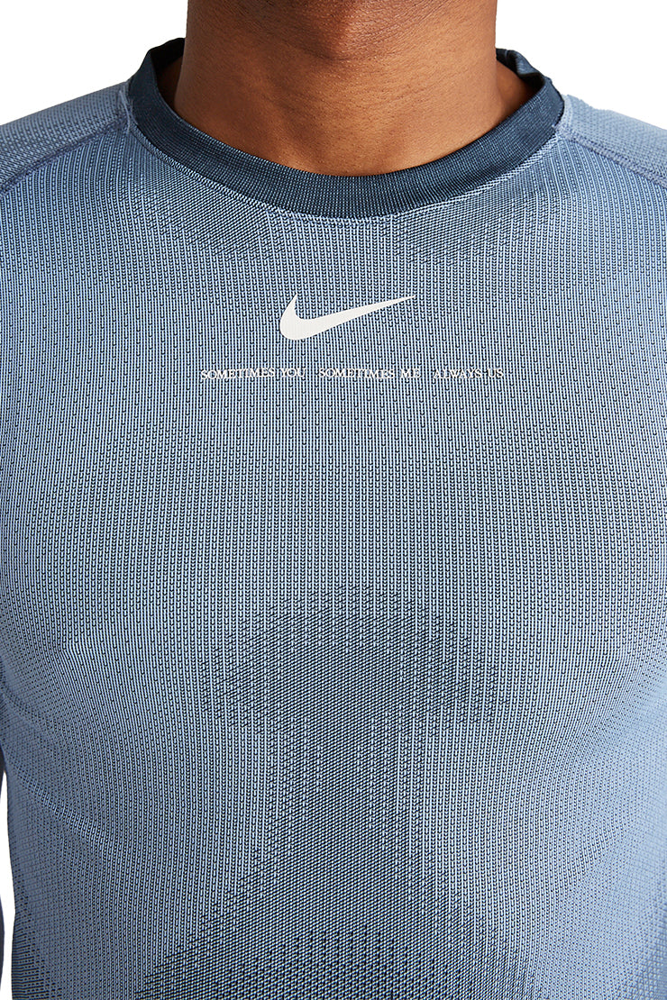 Nike M NRG Nocta DF Eng Knit LS Top 'Cobalt Bliss/Dark Obsidian' - ROOTED