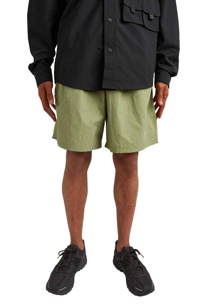 Nike Solo Swoosh Shorts 'Oil Green/White' - ROOTED