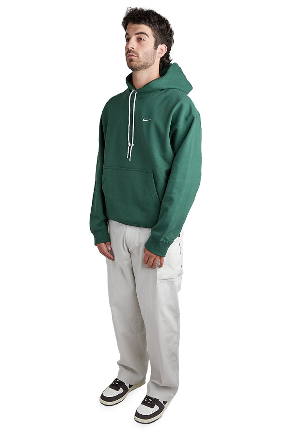 Nike Mens Solo Swoosh Hoodie 'Fir/White' - ROOTED