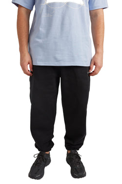 Nike Solo Swoosh Fleece Pants 'Black/White' - ROOTED