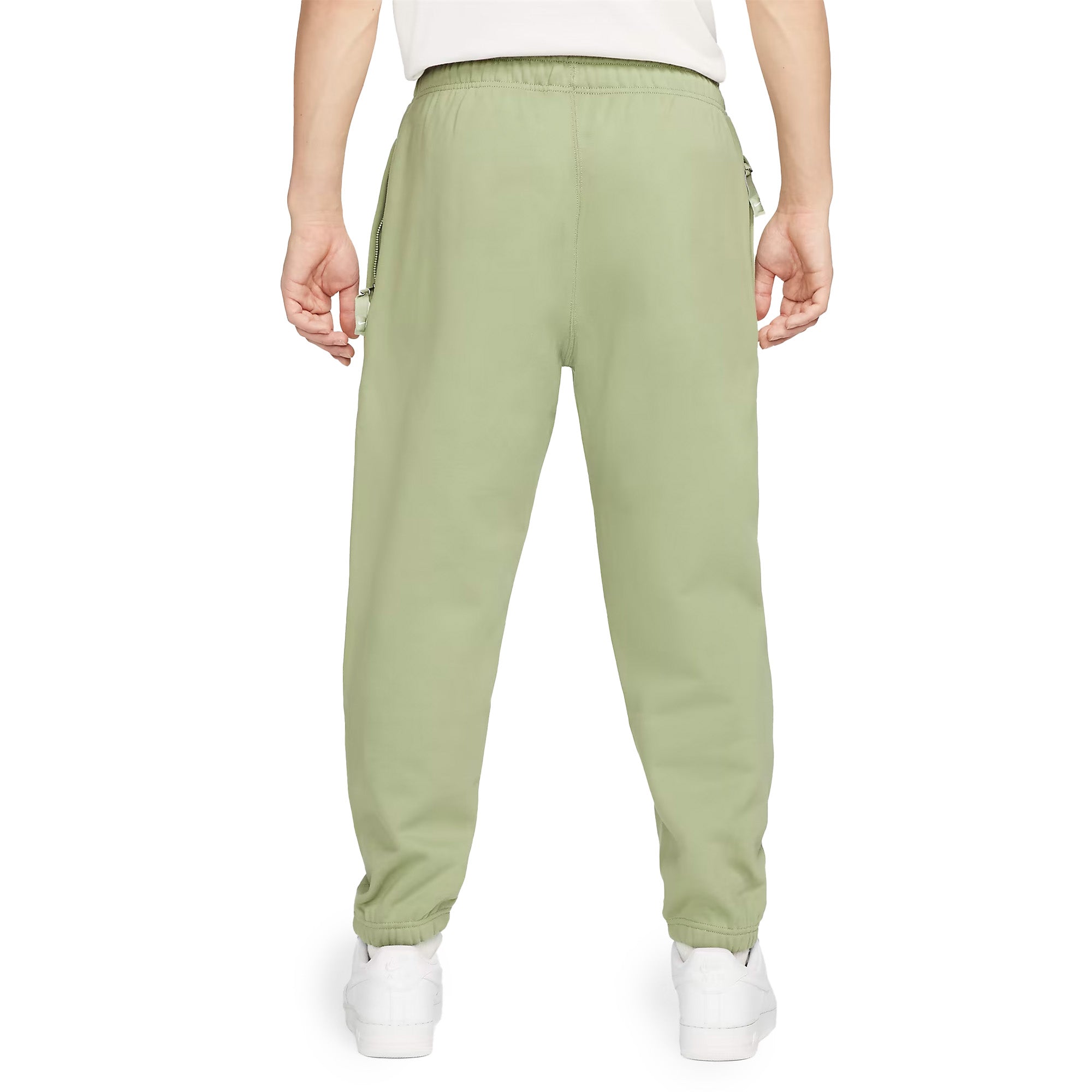 Nike Solo Swoosh Fleece Pants 'Oil Green/White'