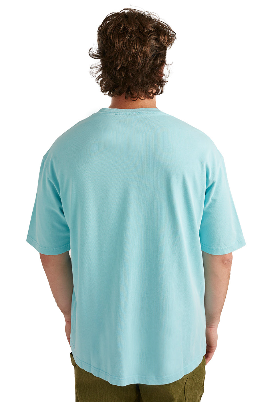 Jordan Mens Essentials Oversized Washed Tee 'Blue' - ROOTED