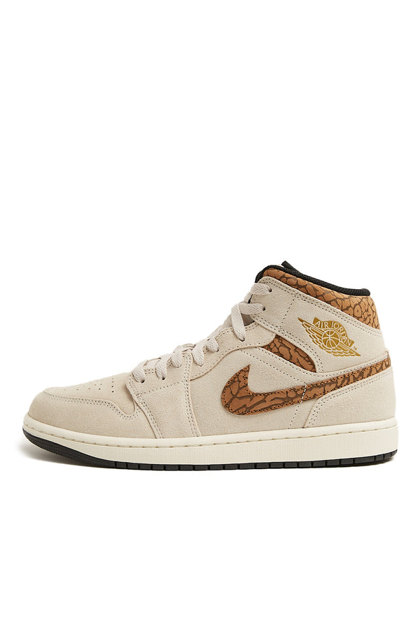 Air Jordan 1 Mid SE 'Light Orewood/Metallic Gold' - ROOTED