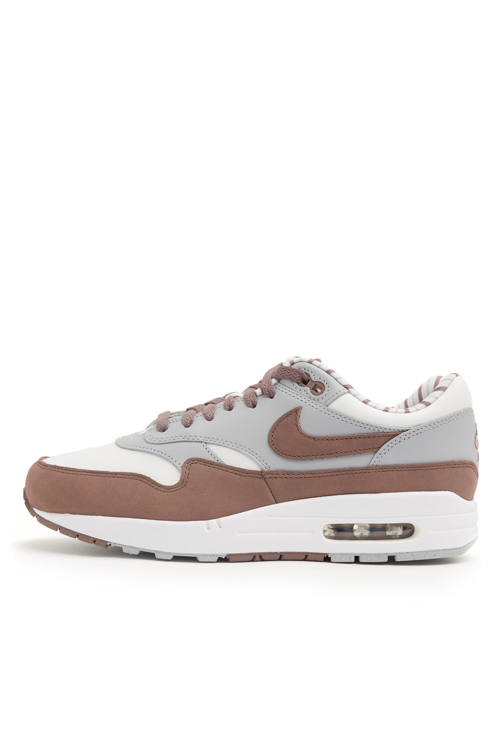 Nike Mens Air Max 1 Premium Shoes 'Summit White/Plum Eclipse' - ROOTED