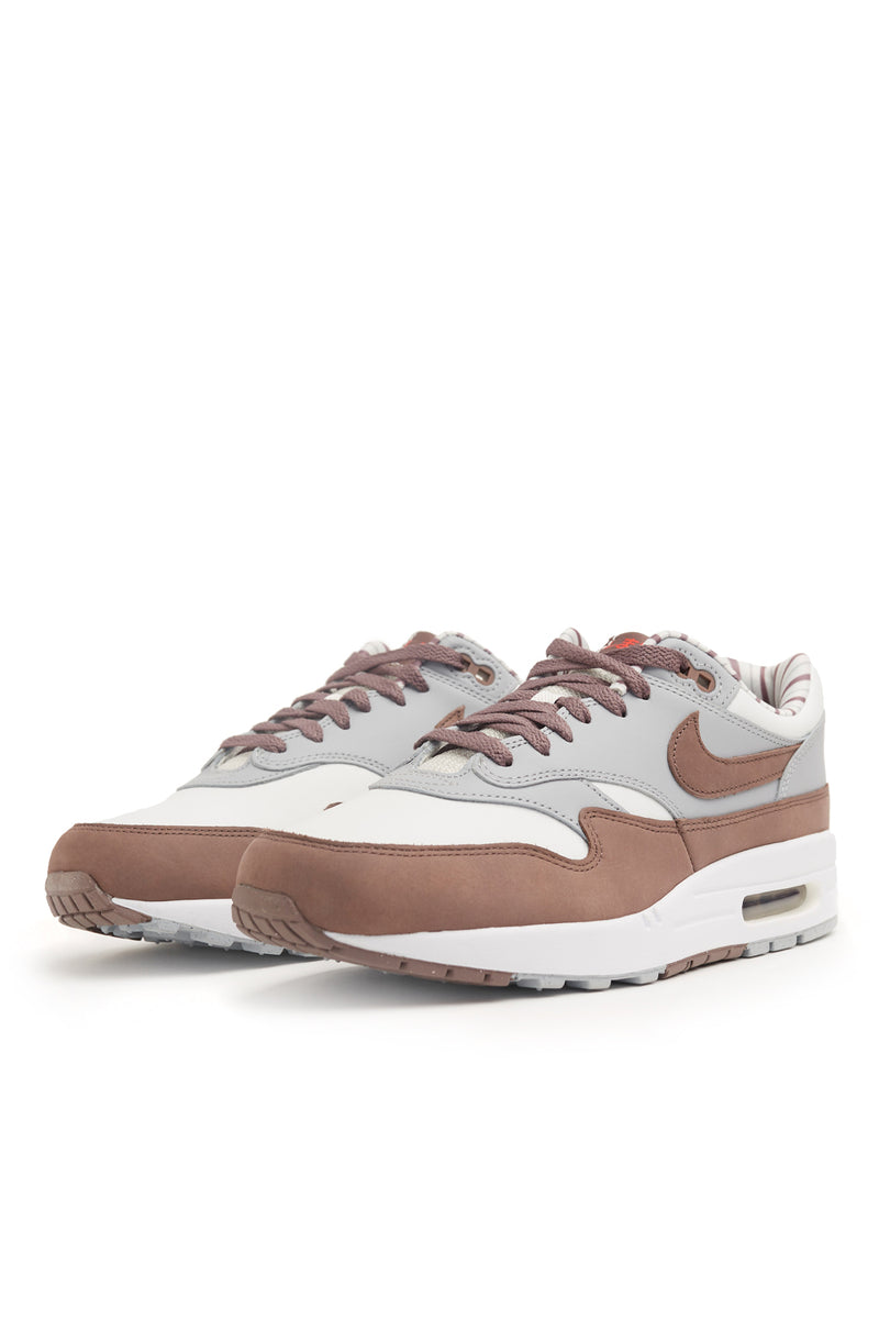 Nike Mens Air Max 1 Premium Shoes 'Summit White/Plum Eclipse' - ROOTED