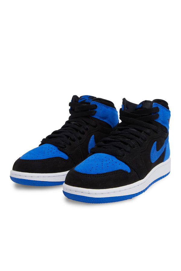 Air Jordan Kids 1 High OG 'Black/Royal Blue' - ROOTED