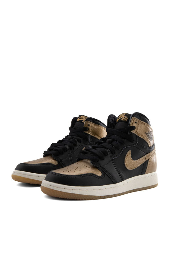 Air Jordan Kids 1 Retro High OG 'Black/Metallic Gold'