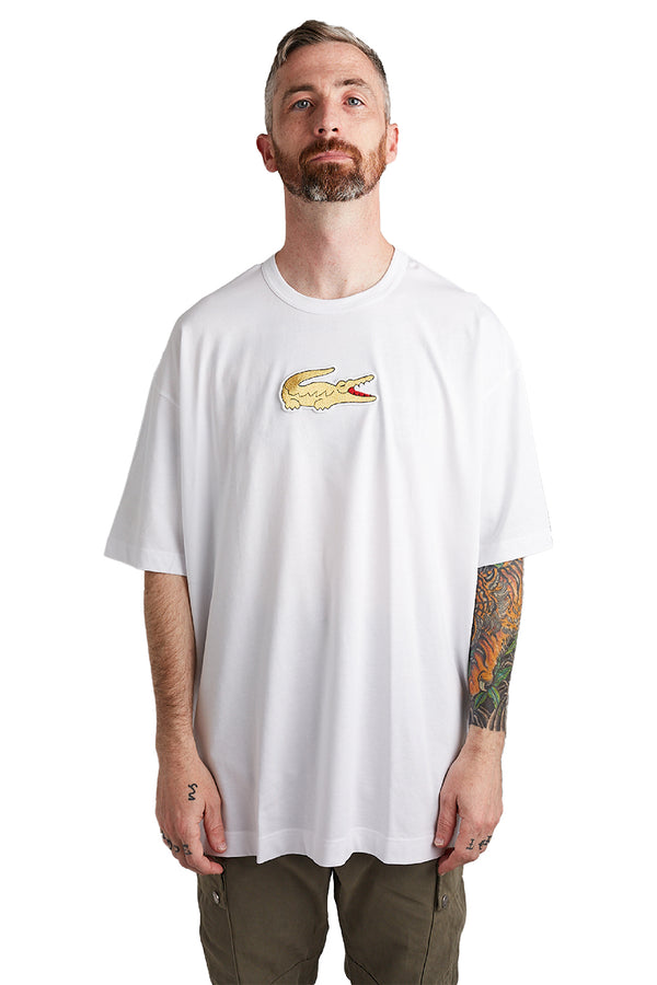 Comme des Garcons SHIRT Mens Lacoste Big Patch Tee 'White' - ROOTED