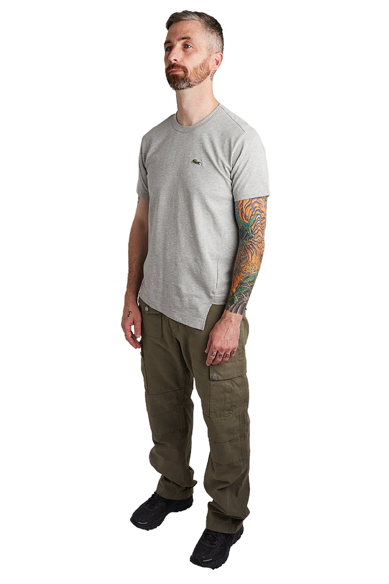 Comme des Garcons SHIRT Mens Lacoste Badge Tee 'Grey' - ROOTED