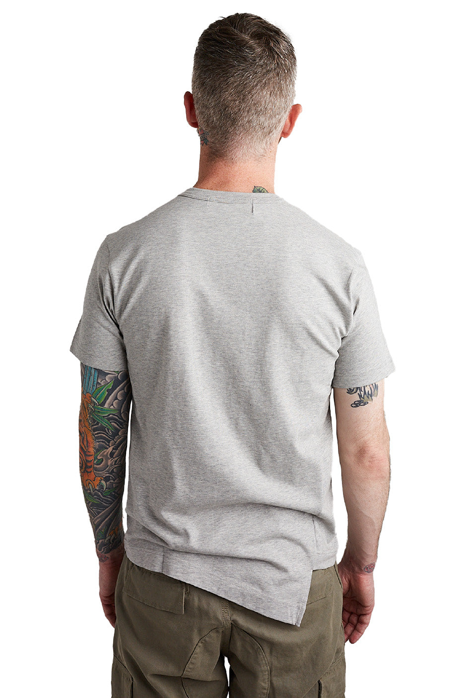 Comme des Garcons SHIRT Mens Lacoste Badge Tee 'Grey' - ROOTED