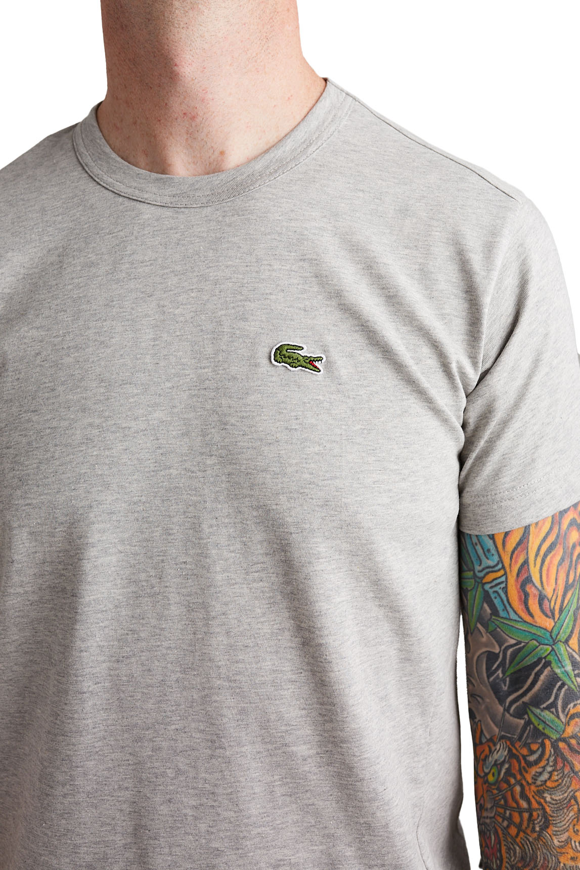 Comme des Garcons SHIRT Mens Lacoste Badge Tee 'Grey' - ROOTED