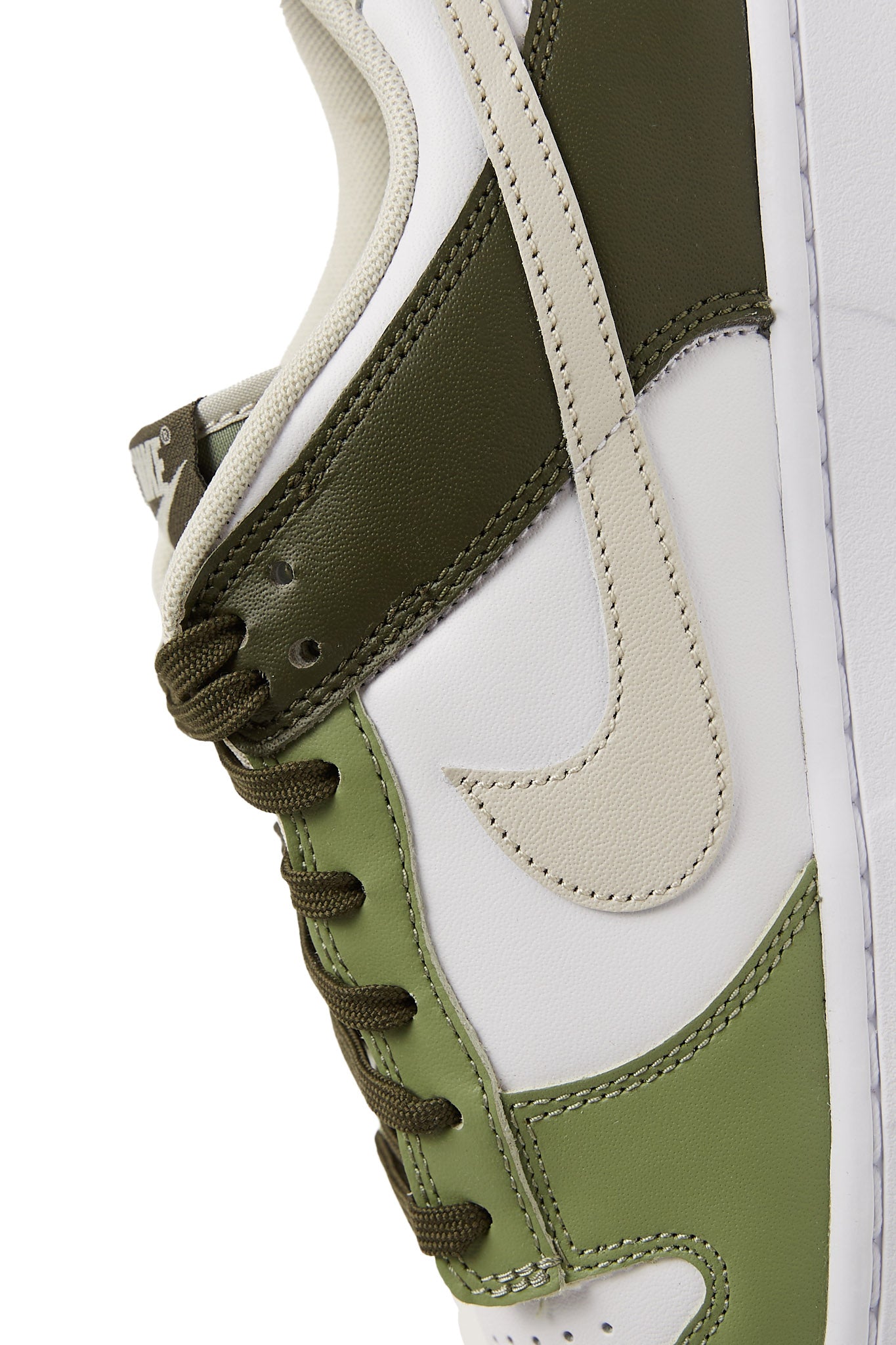 Nike Dunk Low 'White/Light Bone/Oil Green' - ROOTED