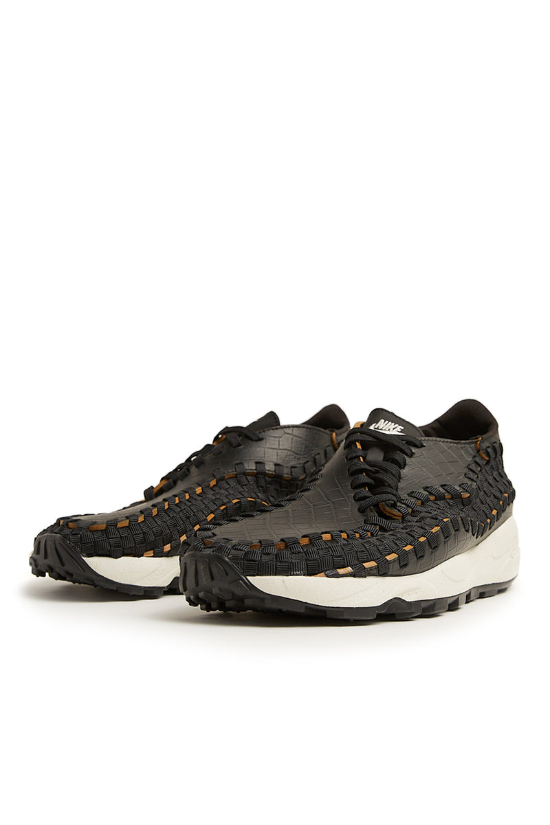 Nike Womens Air Footscape Woven Premium 'Black/Pale Ivory' - ROOTED