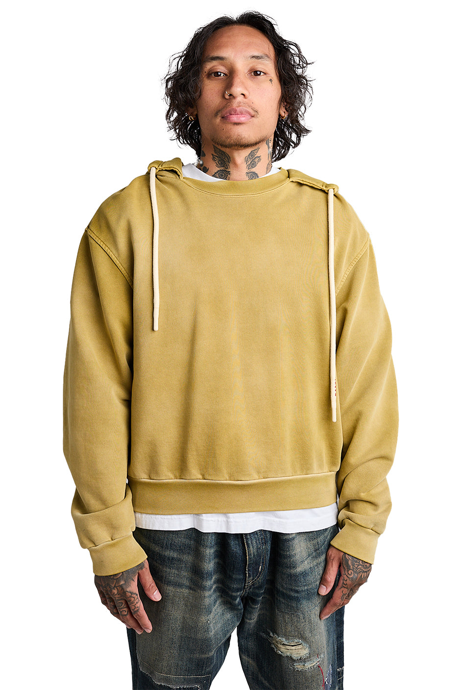 Marni Overdyed Hoodie 'Steppe' - ROOTED