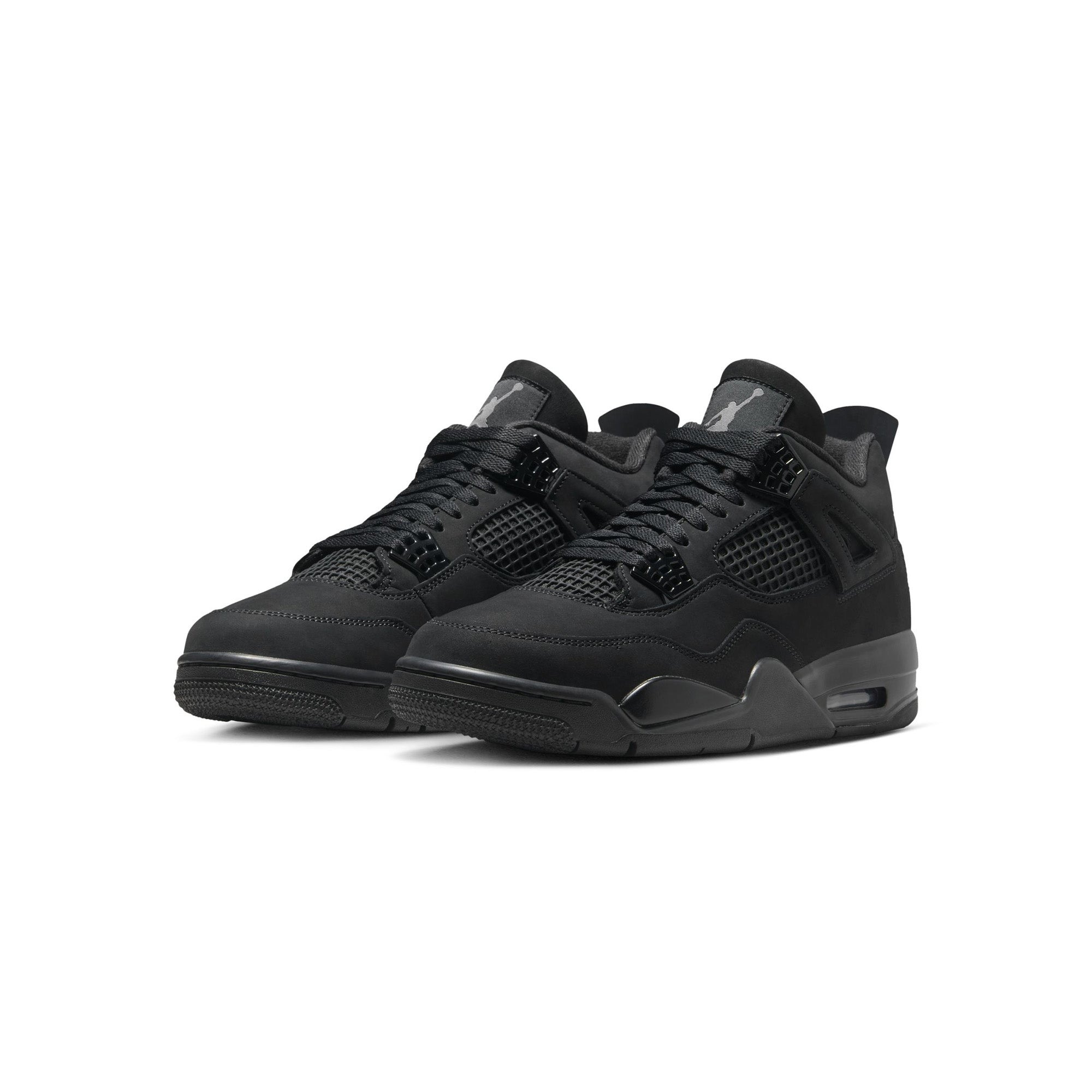Air Jordan 4 Retro 'Black/Black/Light Graphite' - ROOTED