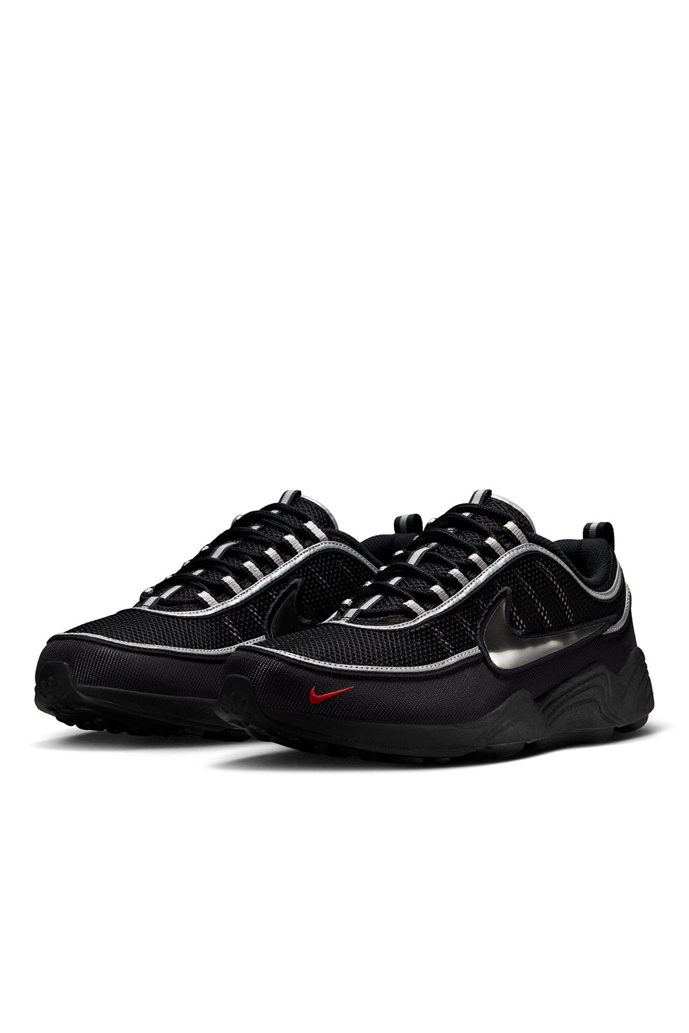 Nike Air Zoom Spiridon SP 'Black/Black/Metallic Silver/Sport Red'