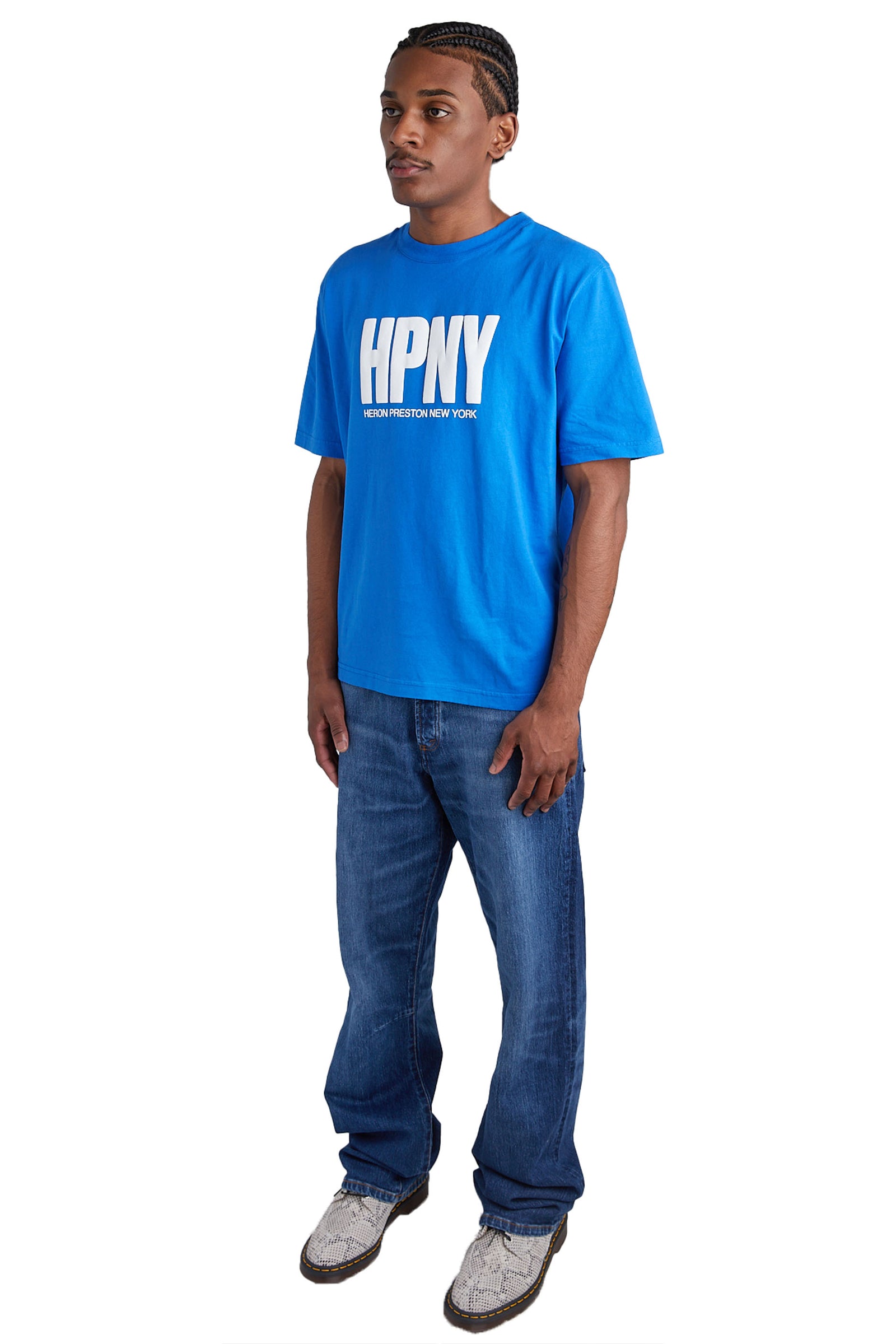 Heron Preston Reg HPNY Tee 'Blue' | ROOTED