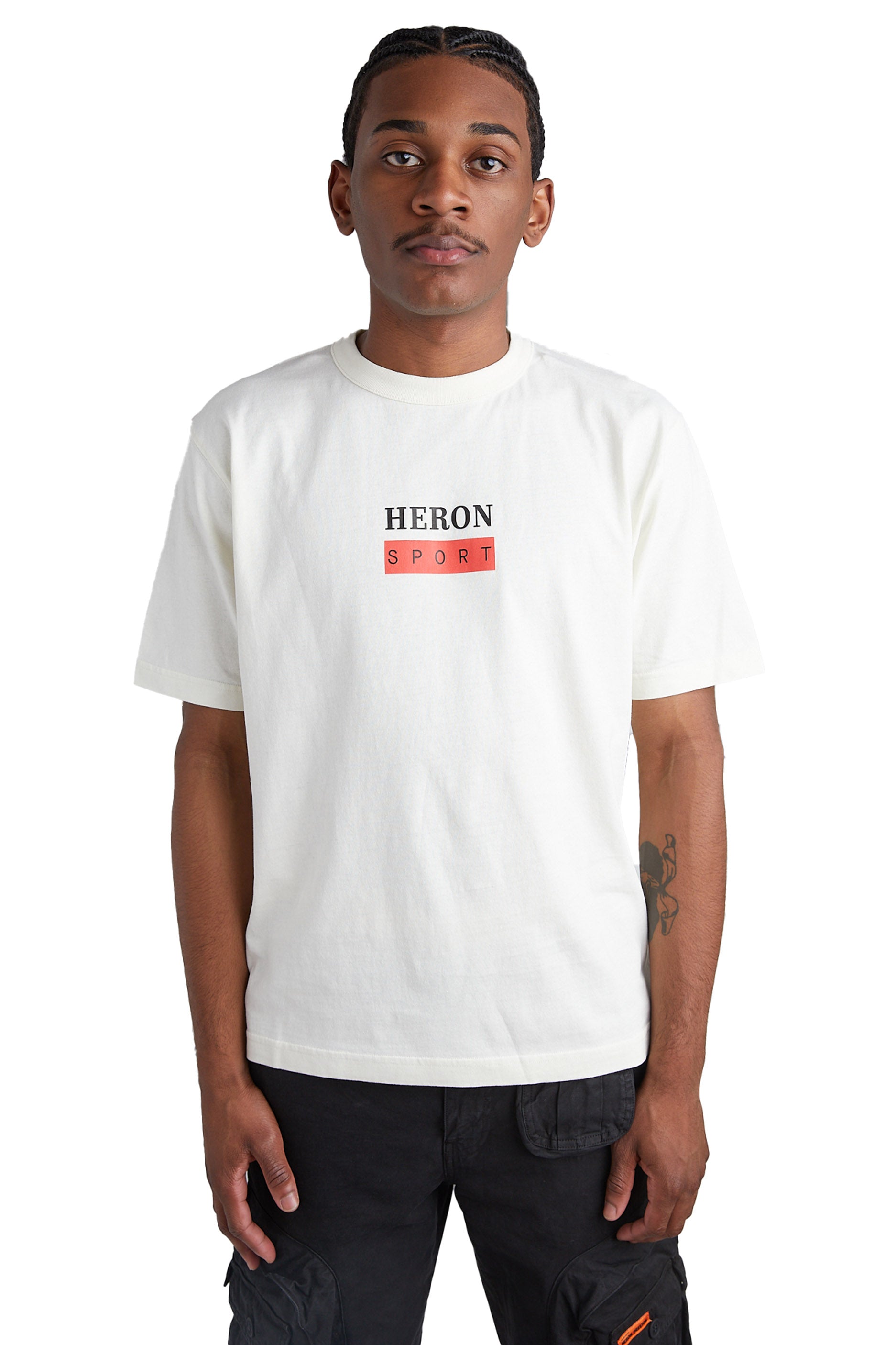 Heron Preston Sport Logo Tee 'White' - ROOTED