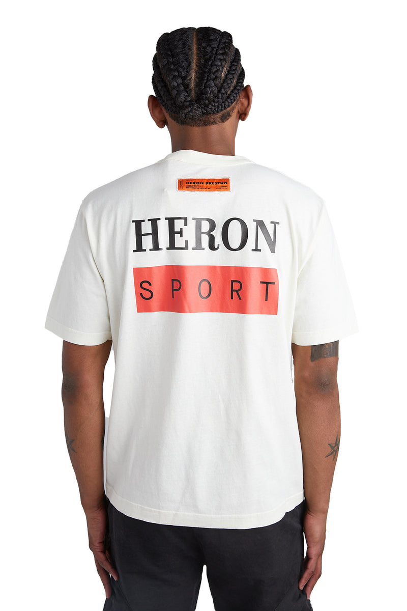 Heron Preston Sport Logo Tee 'White' - ROOTED