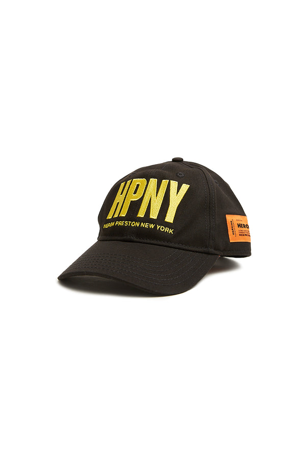 Heron Preston Regular HPNY Cap 'Black/Yellow' - ROOTED