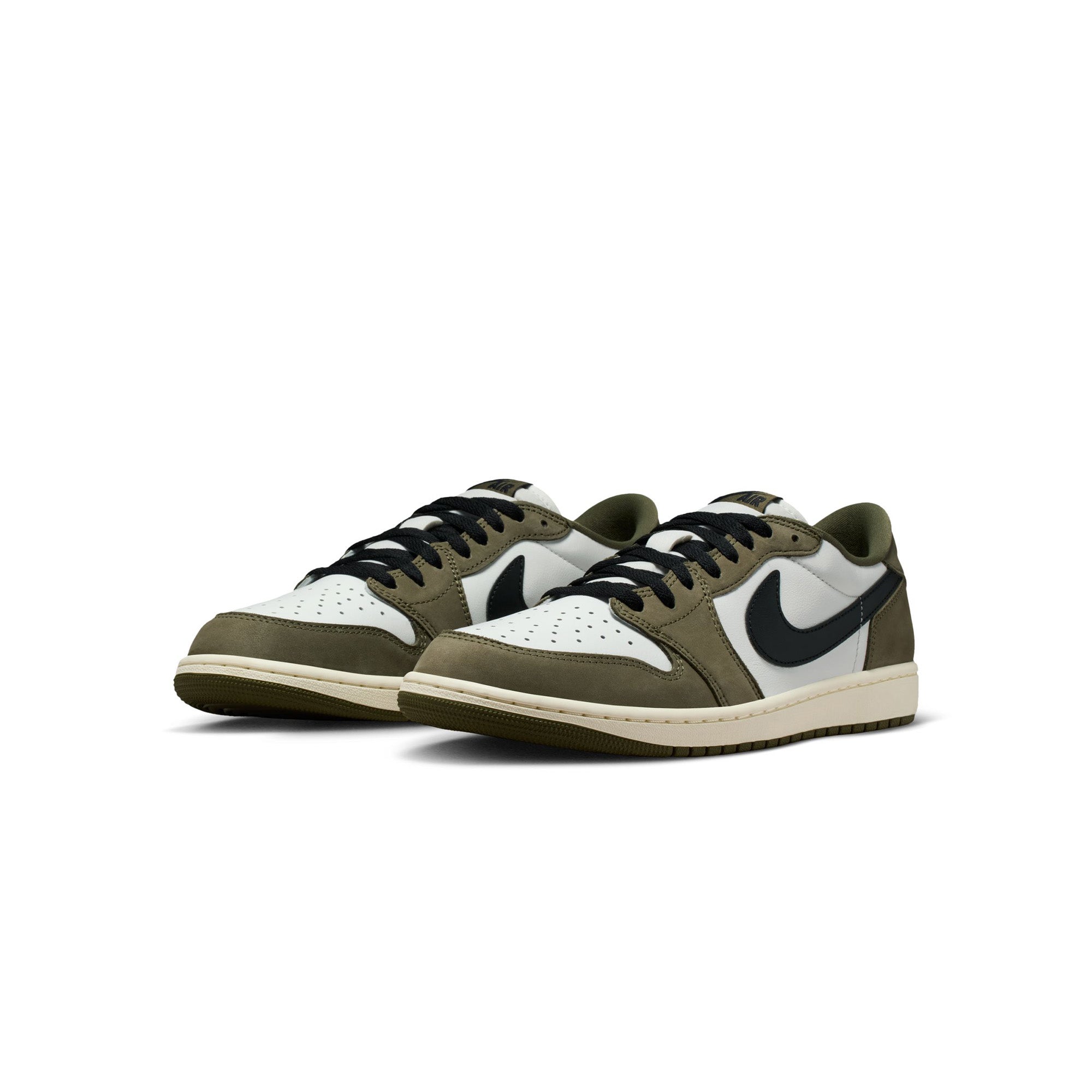 Air Jordan 1 Retro Low 'Medium Olive/Black/Summit White' - ROOTED