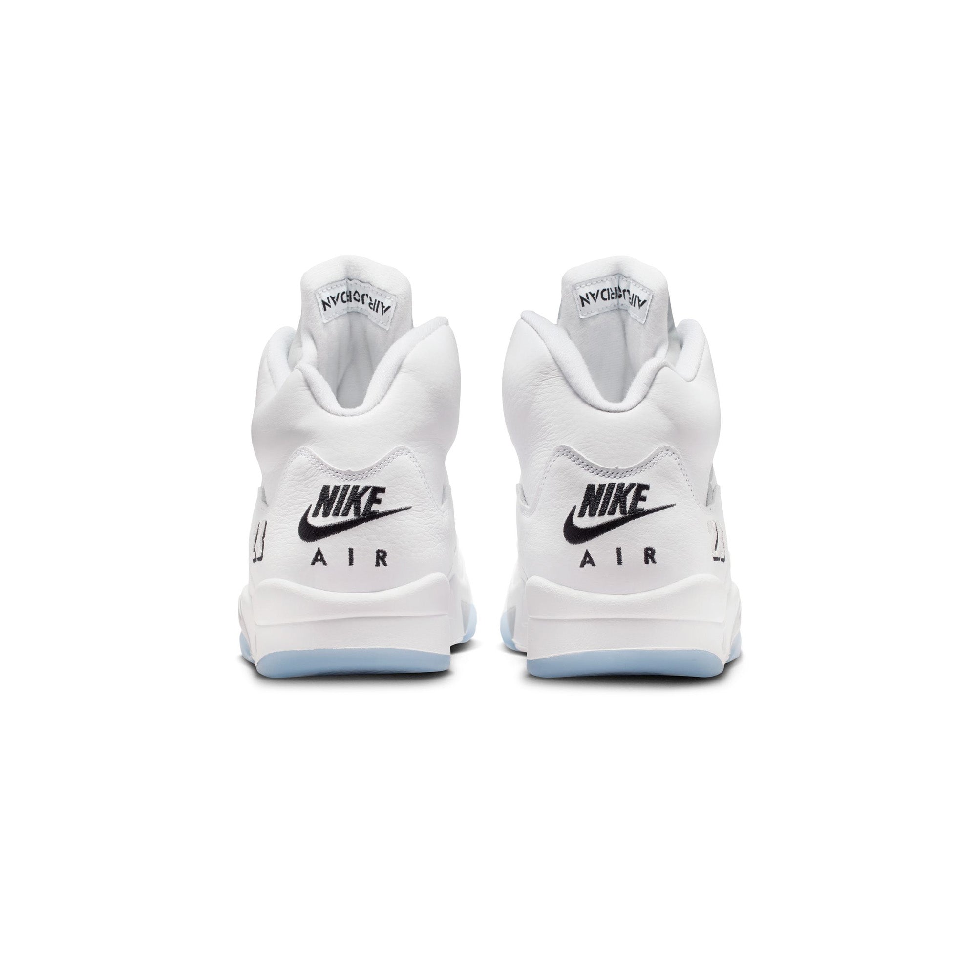 Air Jordan 5 Retro 'White/Black/Metallic Silver' - ROOTED