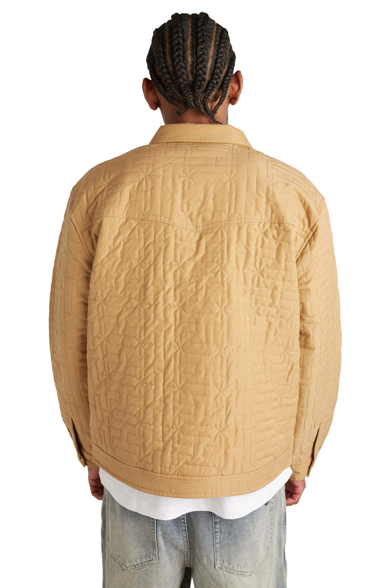 Honor The Gift Quilted Jacket 'Khaki' - ROOTED