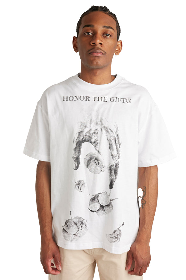 Honor The Gift Field Hand Tee 'White' - ROOTED