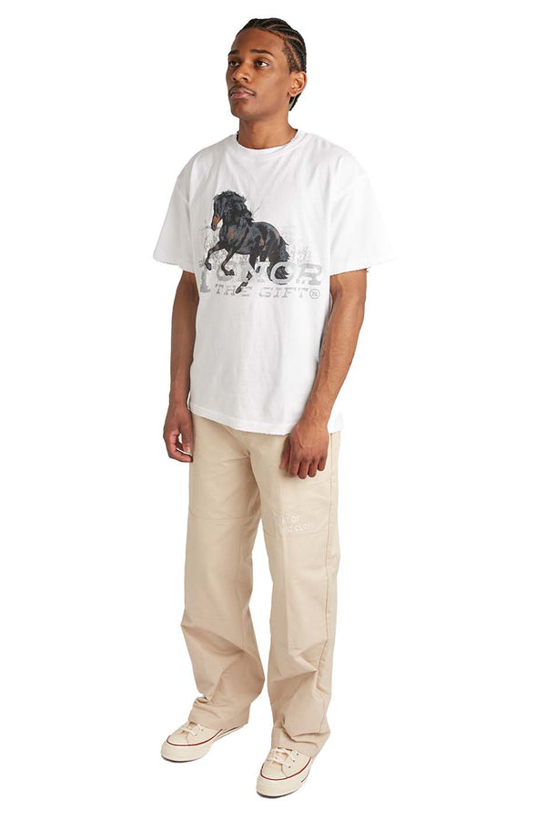 Honor The Gift Work Horse Tee 'White' - ROOTED