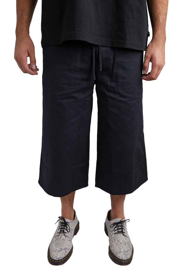 Honor The Gift Herringbone Long Shorts 'Black' - ROOTED