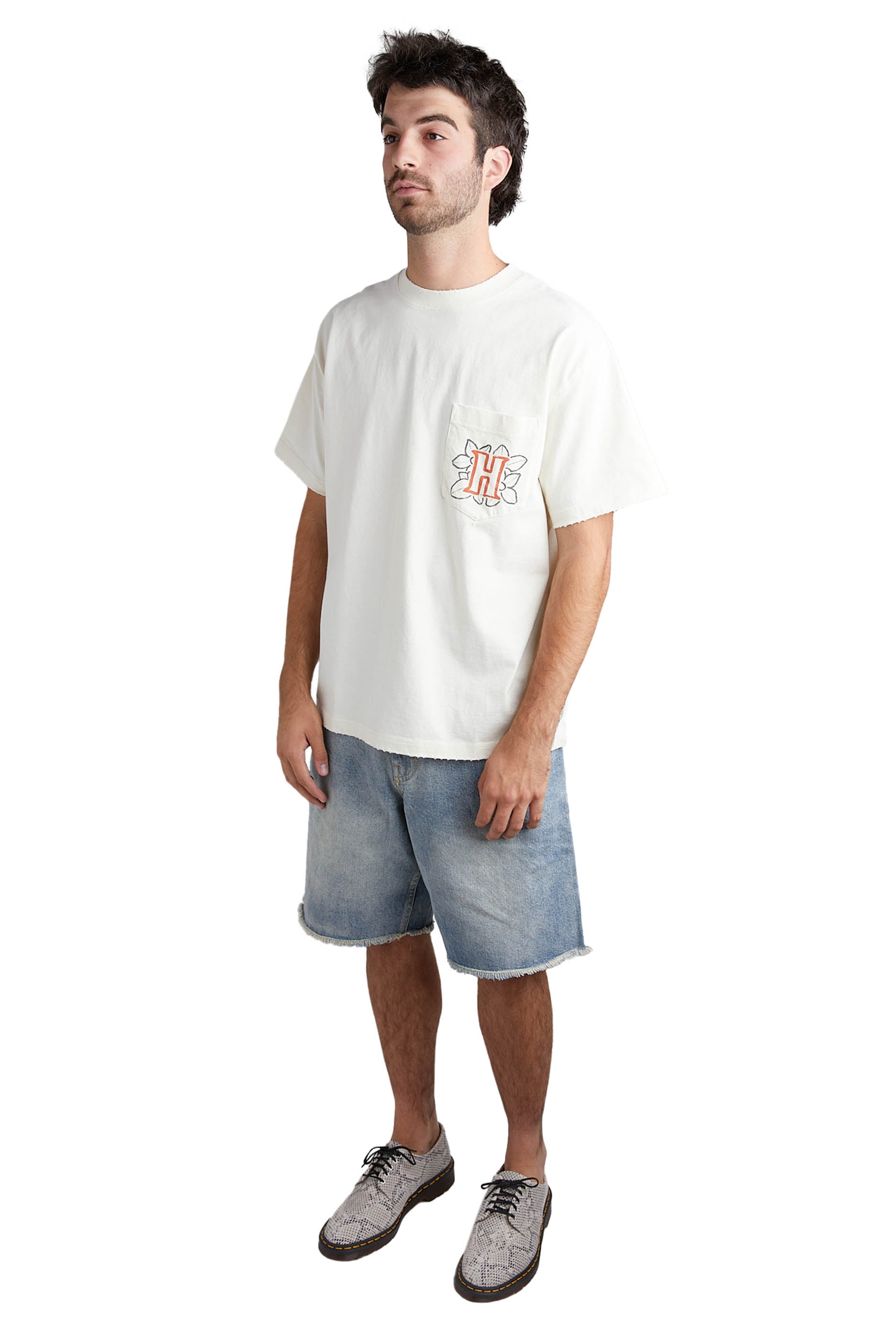 Honor The Gift Floral Pocket Tee 'Bone' - ROOTED