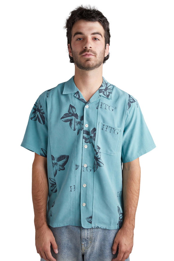 Honor The Gift Tobacco Button Up Shirt 'Teal' - ROOTED