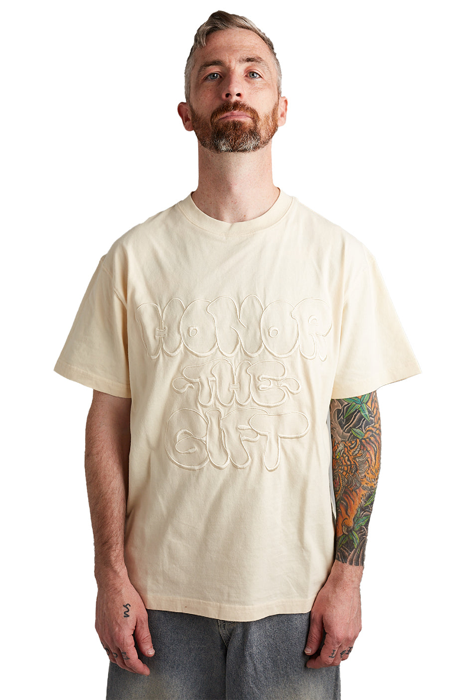 Honor The Gift Amp'd Up Tee 'Bone' - ROOTED