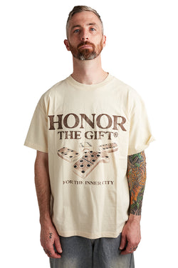 Honor The Gift Dominos Tee 'Bone' - ROOTED
