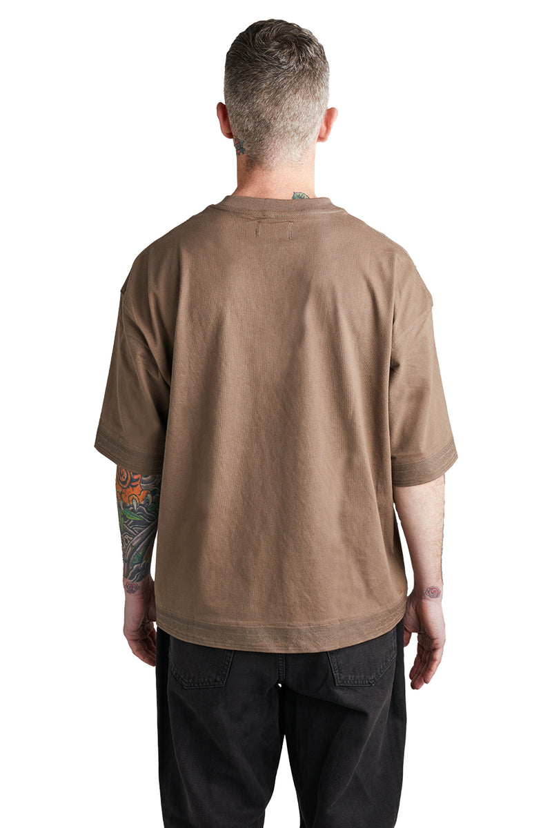 Honor The Gift H Box Tee 'Brown' - ROOTED