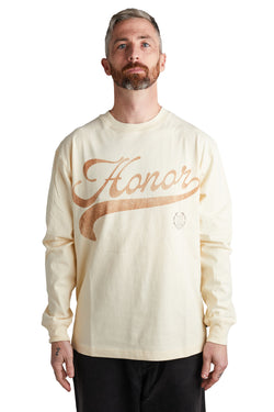 Honor The Gift Script LS Tee 'Bone' - ROOTED