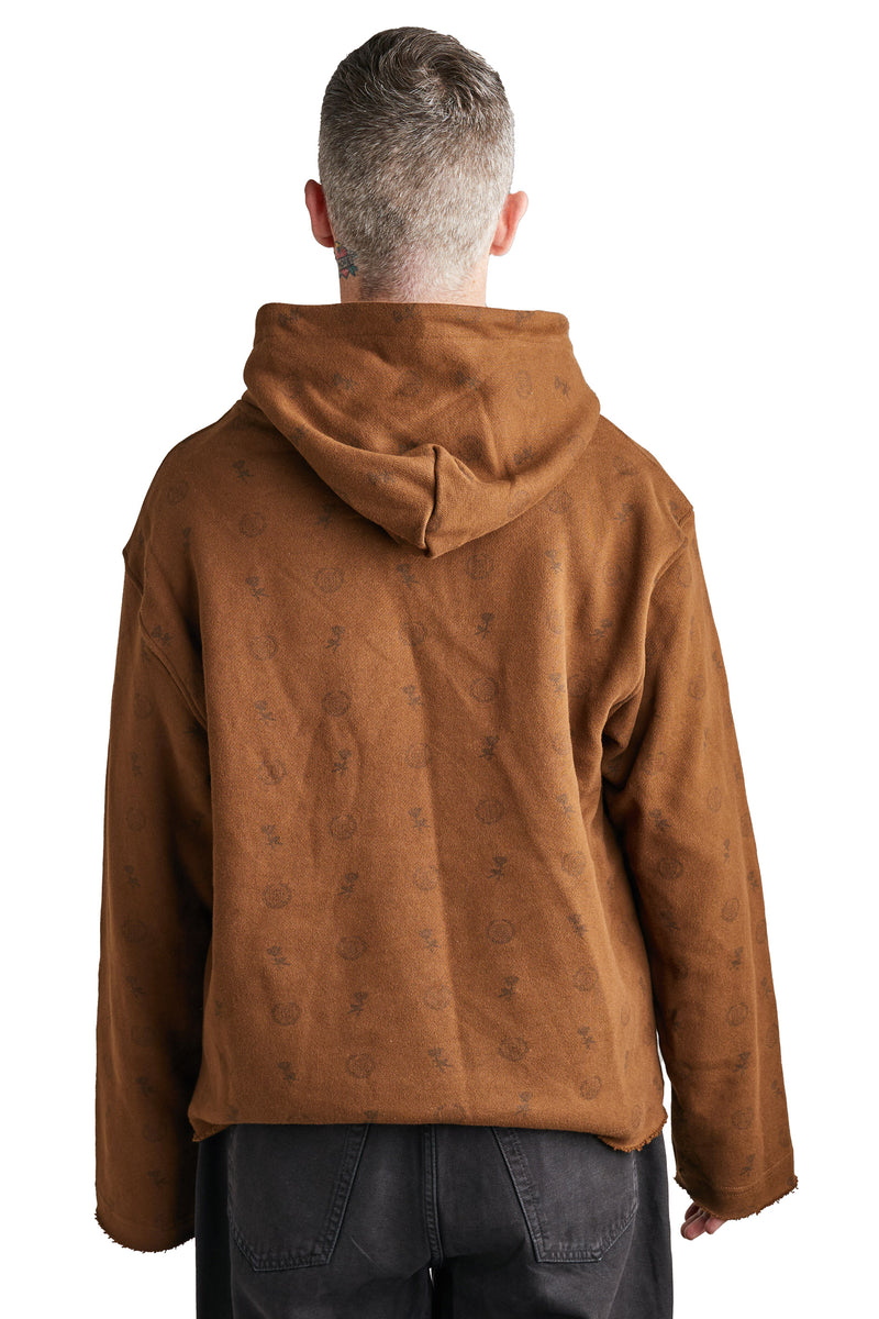 Honor The Gift Raw Edge Hoodie 'Brown' - ROOTED