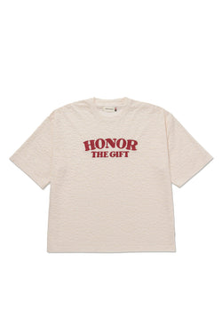 Honor The Gift Stripe Box Tee 'Bone'