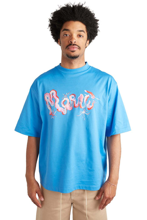 Marni Mens Whirl Tee 'Neptune' - ROOTED
