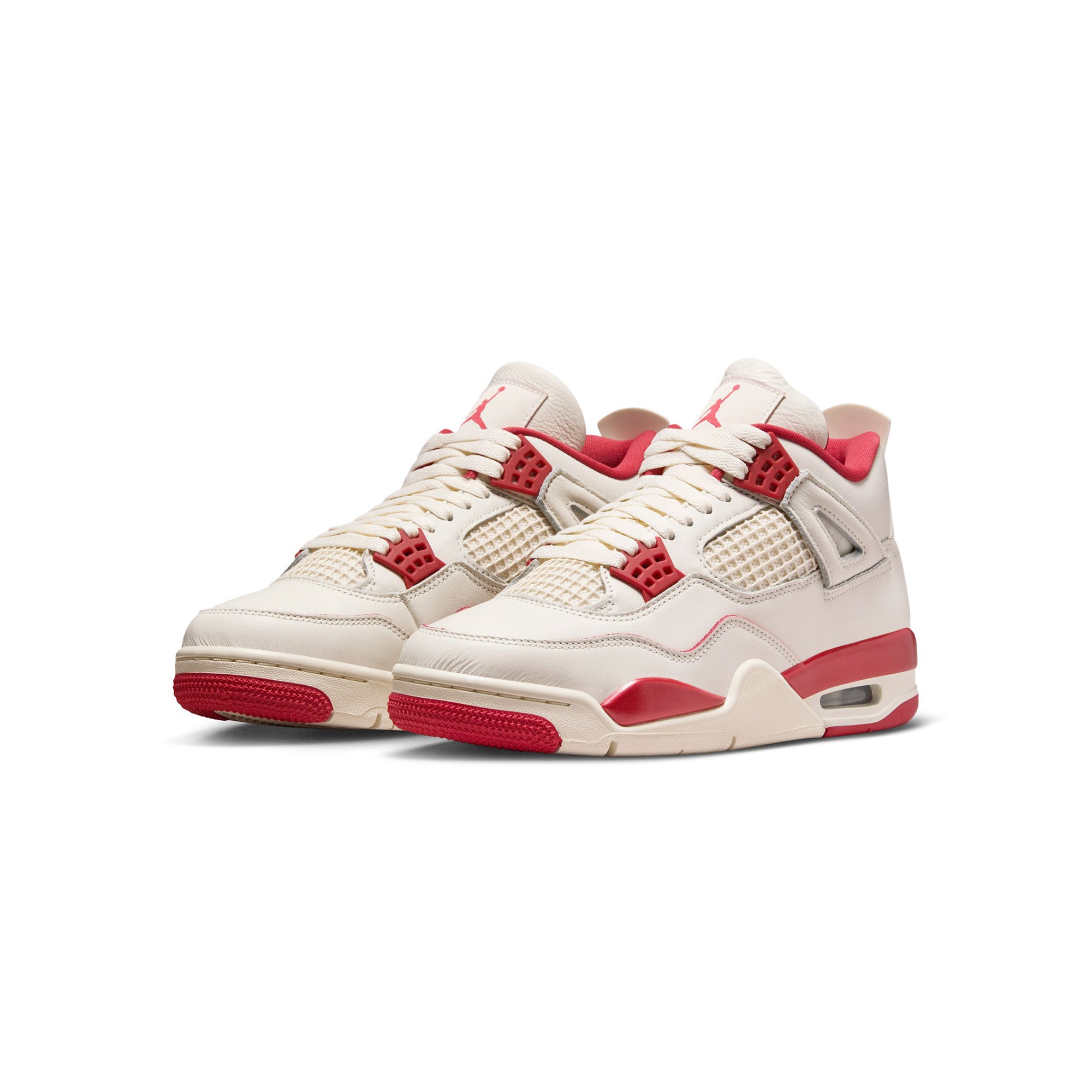 Womens Air Jordan 4 Retro 'Pale Ivory/Sierra Red'
