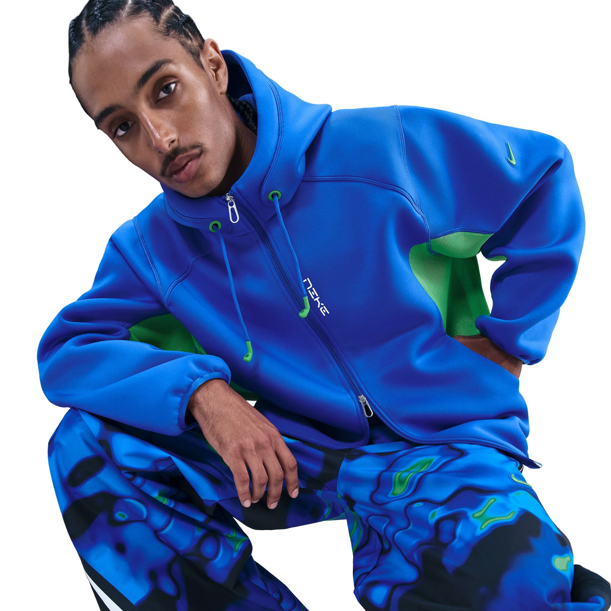 Nike Project F.R.O.G. GFX Hoodie 'Hyper Royal/Green Shock' - ROOTED