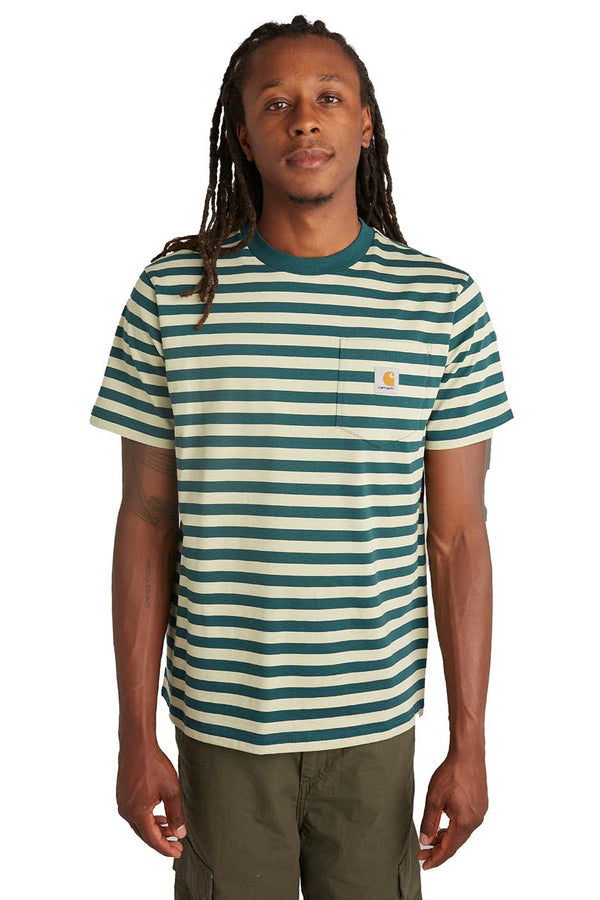 Carhartt WIP Mens Scotty Pocket Tee 'Botanic/Agave' - ROOTED