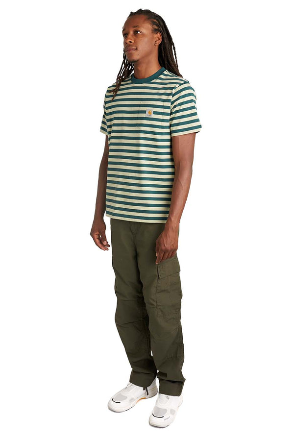 Carhartt WIP Mens Scotty Pocket Tee 'Botanic/Agave' - ROOTED
