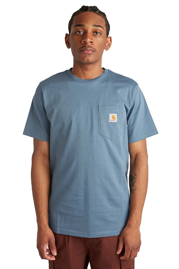 Carhartt WIP Mens SS Pocket Tee 'Storm Blue' - ROOTED